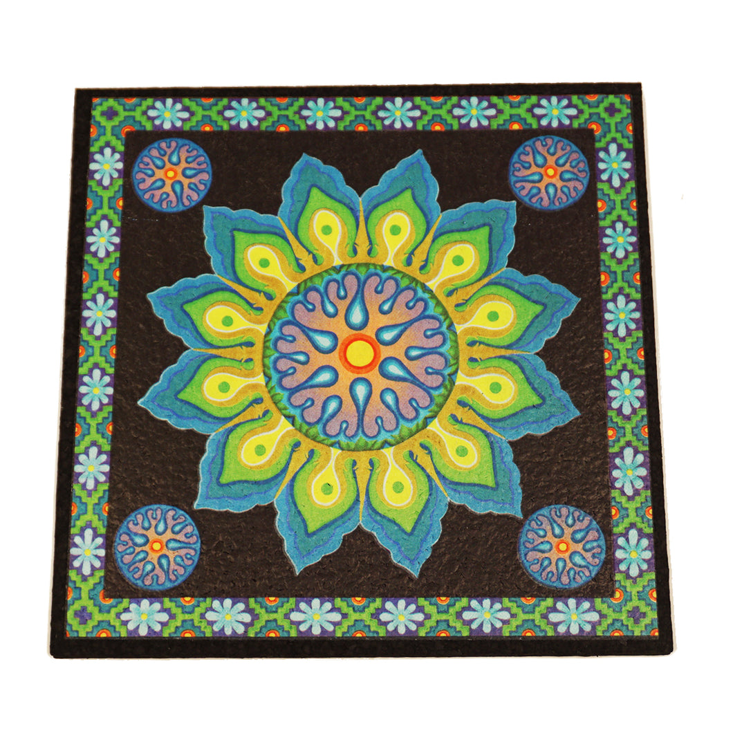 Psychedelic Sunflower Dab Mat