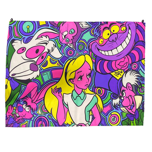 Purple Alice UV Reactive Tapestry - Small