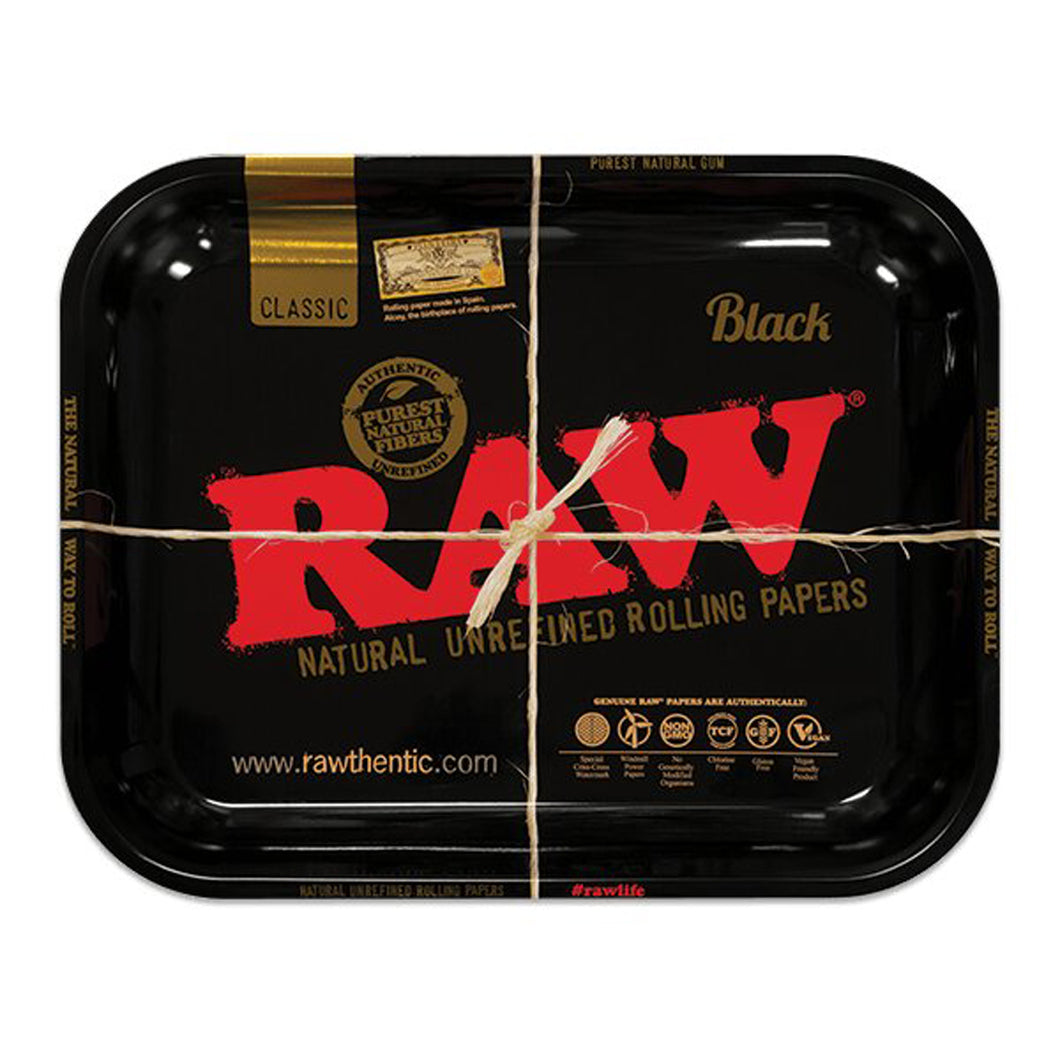 Raw Black Rolling Tray 14