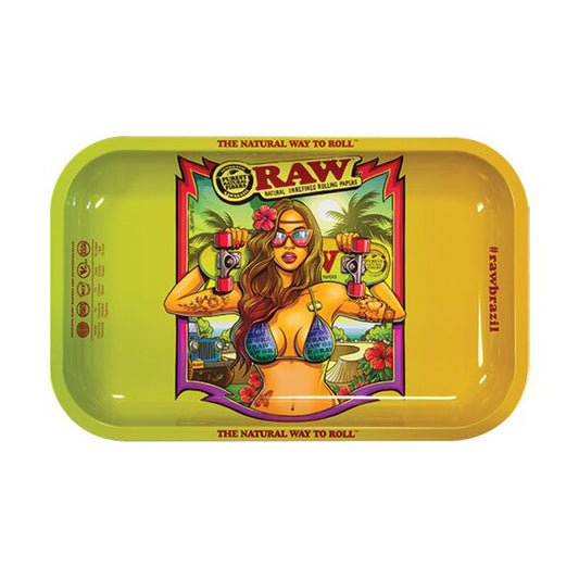 Raw Brazil Rolling Tray 11" x 7"