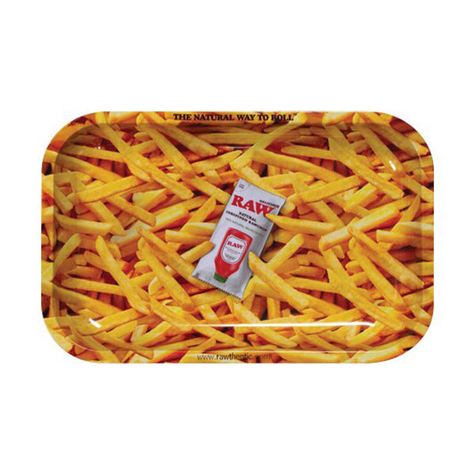 Raw French Fries Rolling Tray 11" x 7"