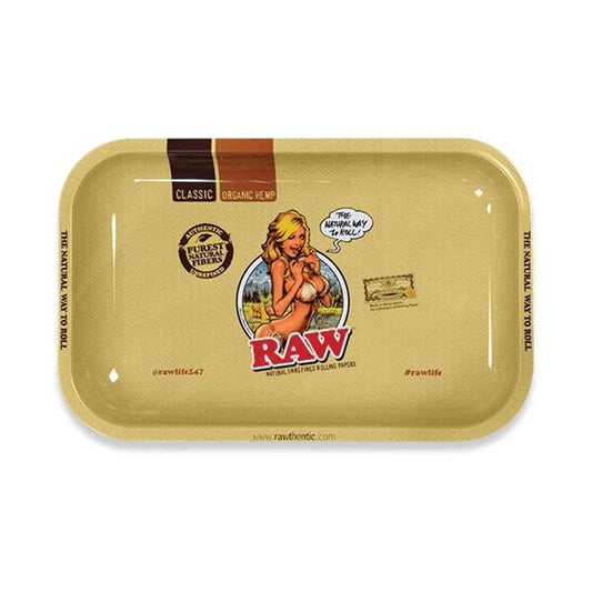 Raw Girl Rolling Tray 11" x 7"