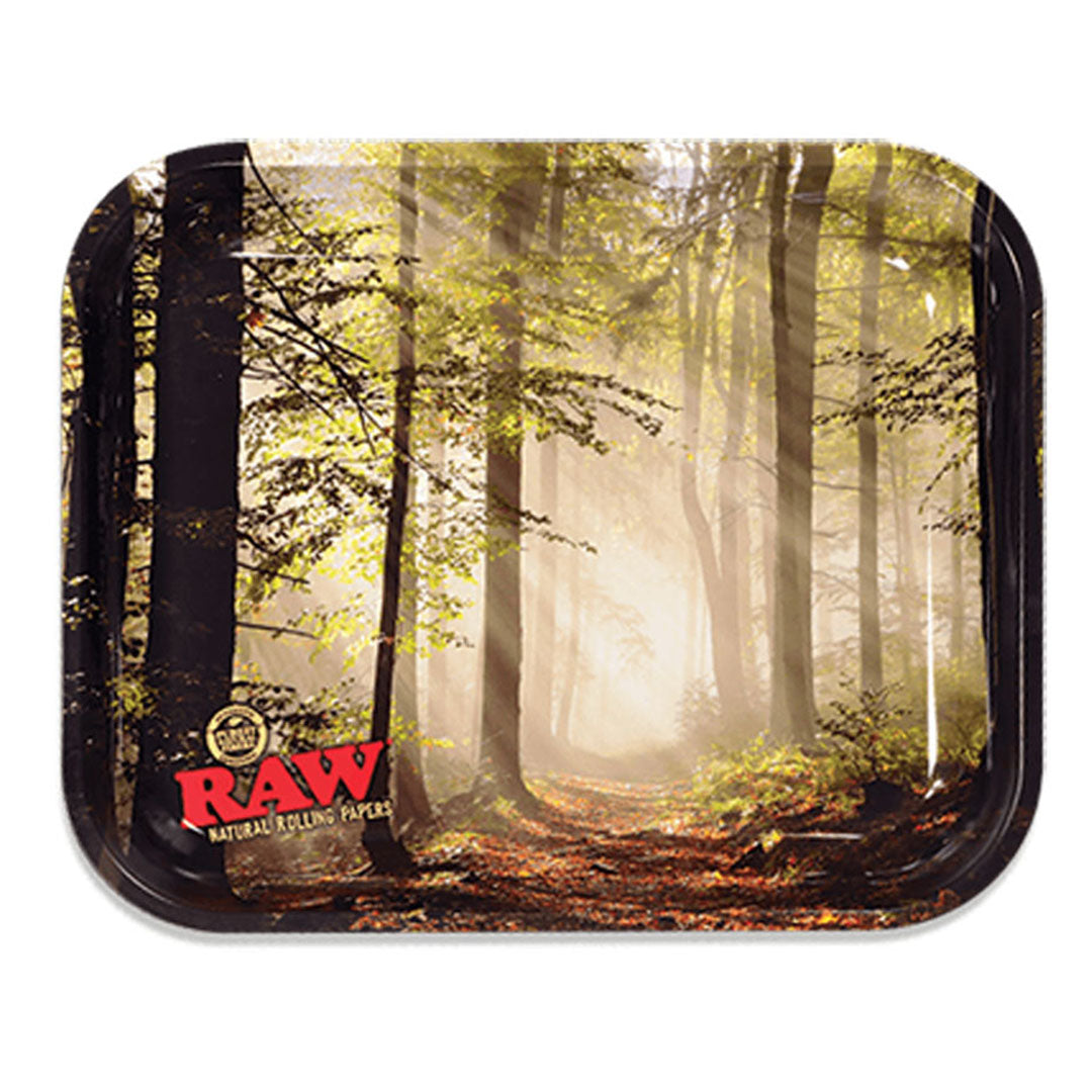Raw Smokey Forest Rolling Tray 14" x 11"