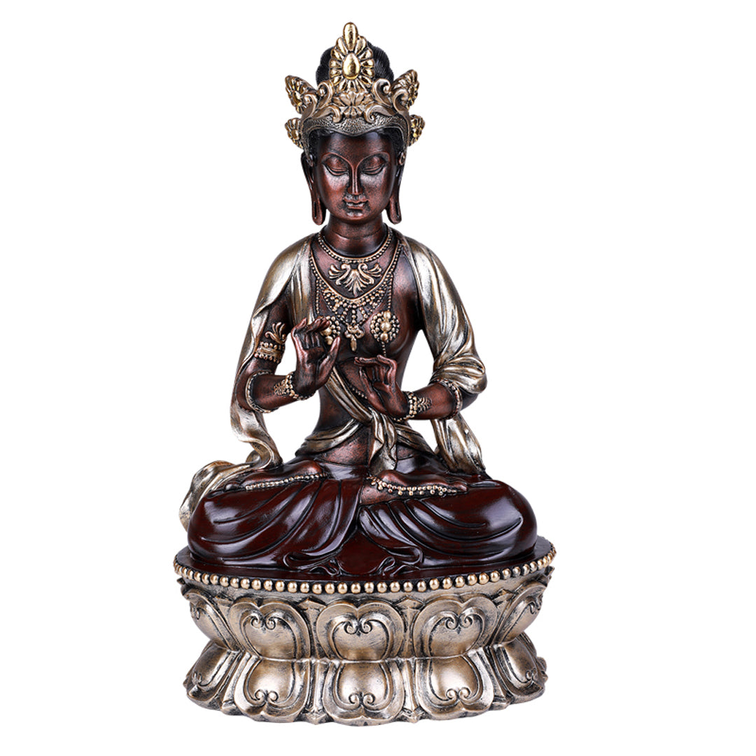 Red & Gold Buddha Statue