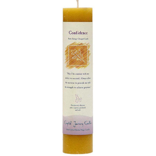 Reiki Pillar Candle - Confidence