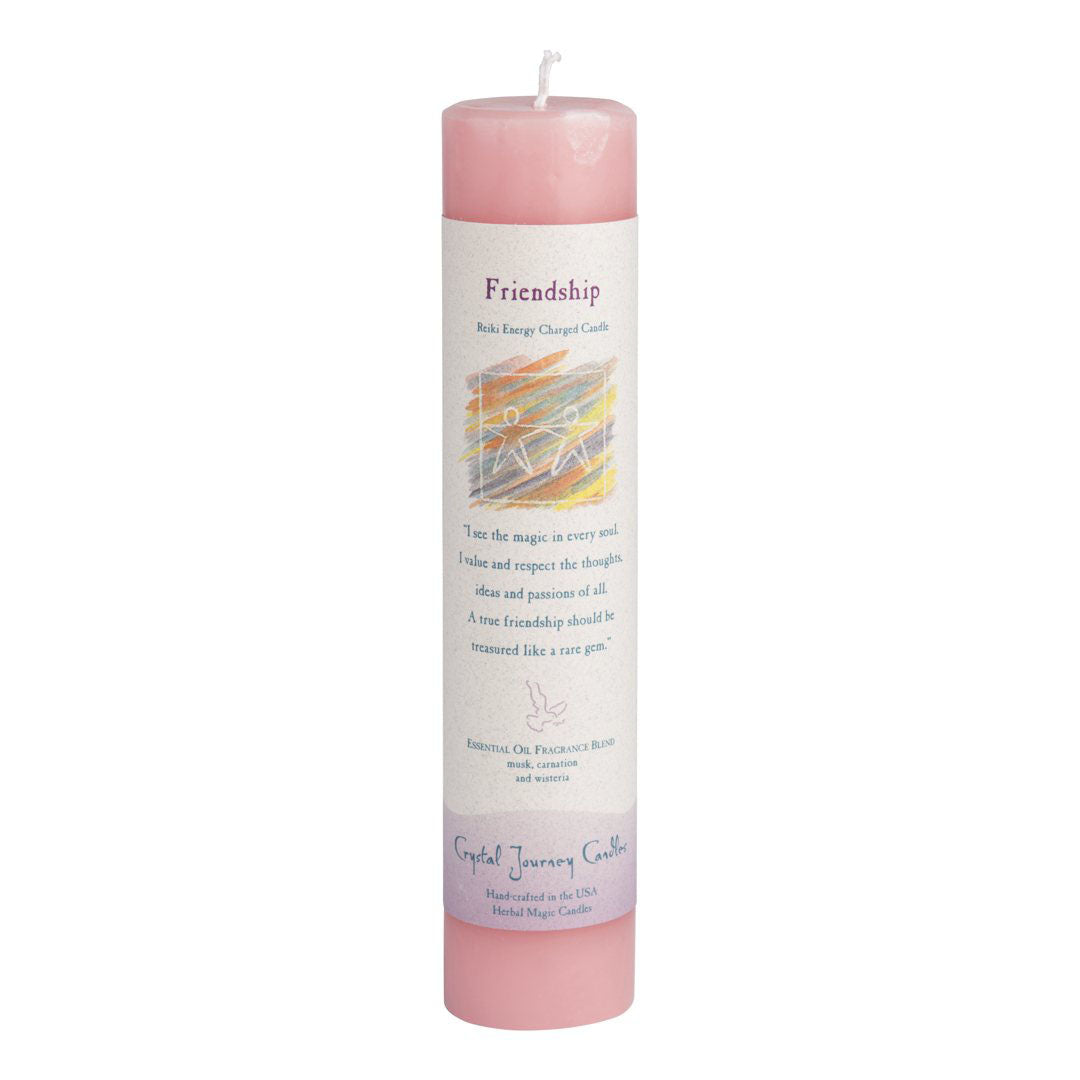 Reiki Pillar Candle - Friendship