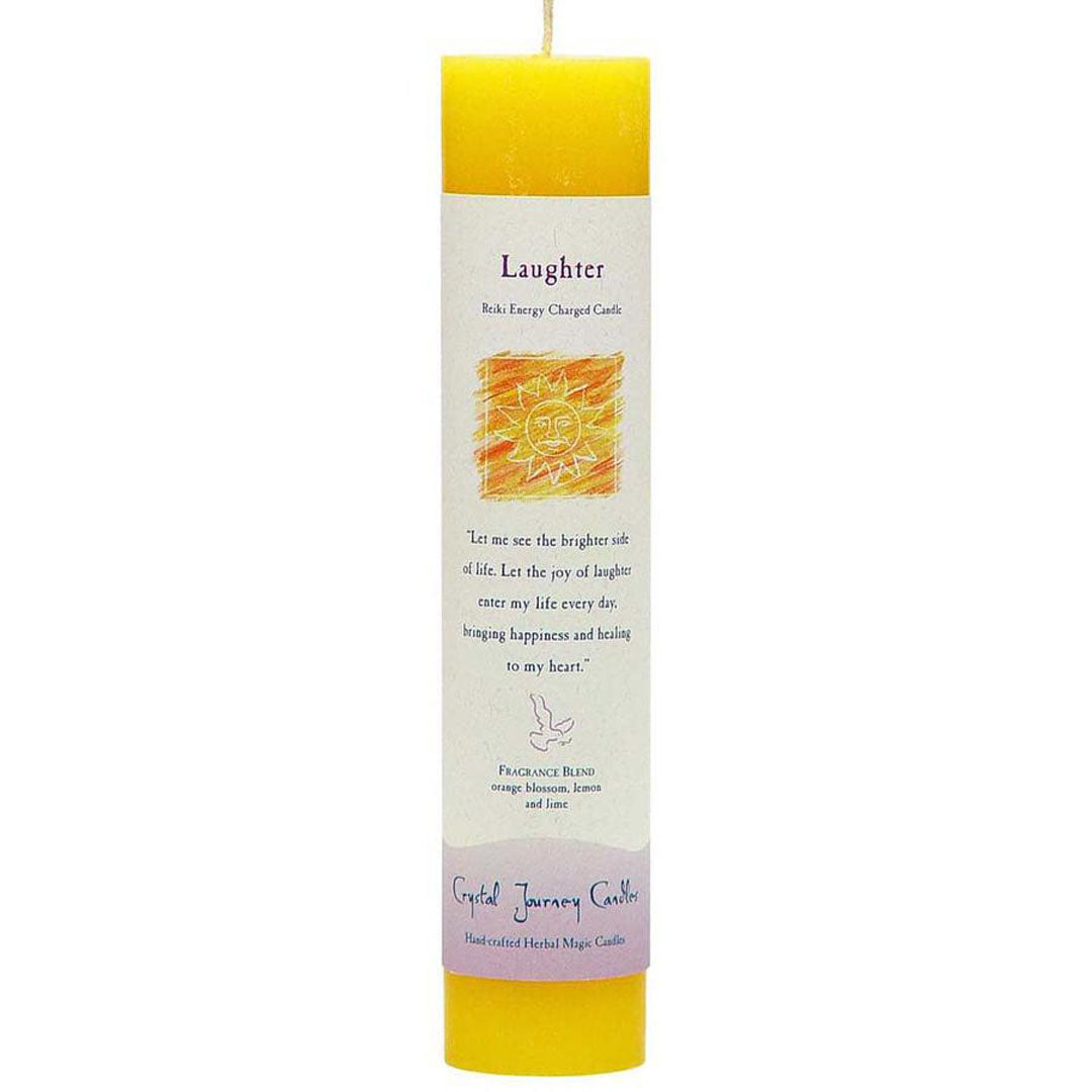 Reiki Pillar Candle - Laughter