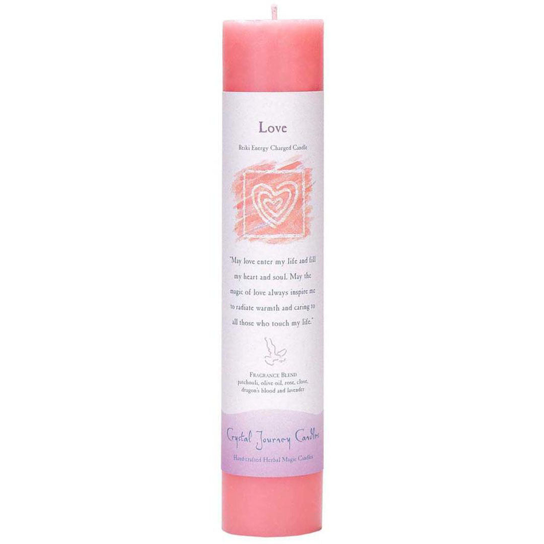 Reiki Pillar Candle - Love