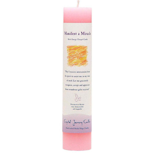 Reiki Pillar Candle - Manifest