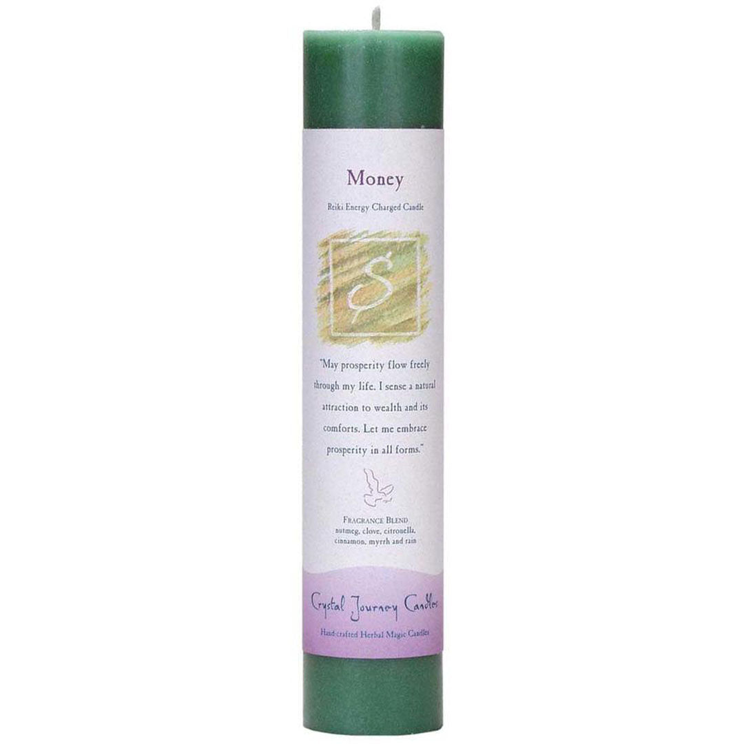 Reiki Pillar Candle - Money