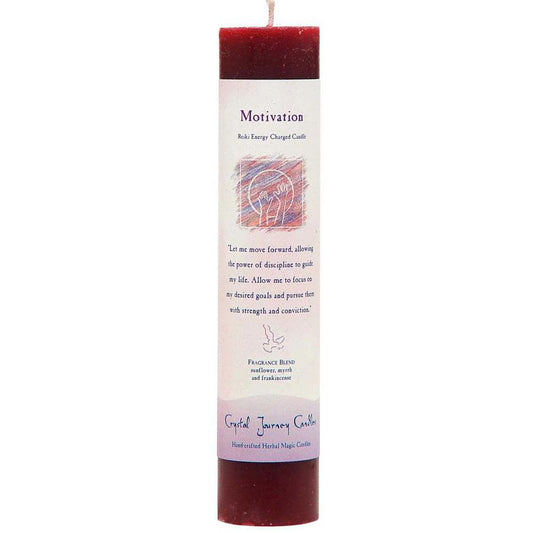 Reiki Pillar Candle - Motivation