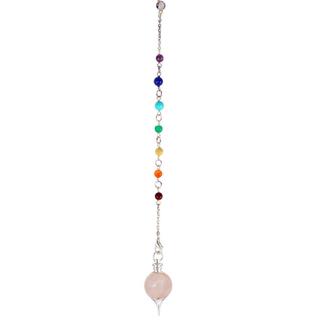 Rose Quartz Chakra Sephoroton Pendulum