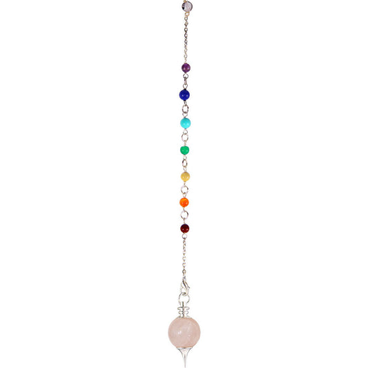 Rose Quartz Chakra Sephoroton Pendulum