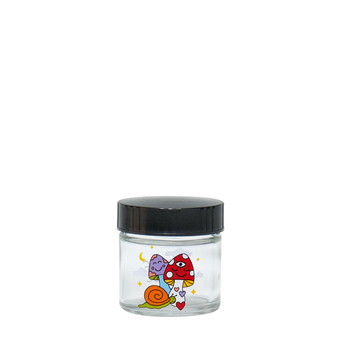 Screw-Top Jar - Extra Small - Woke Cosmic Mushroom