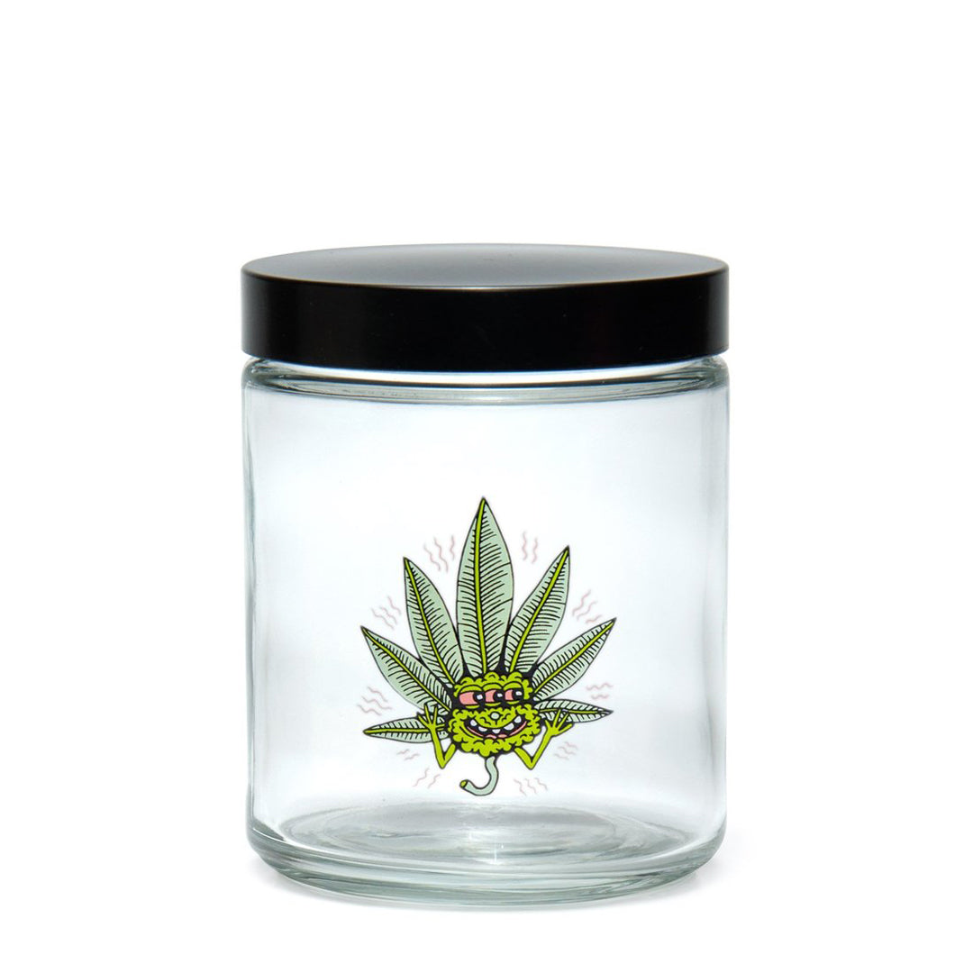 Screw-Top Jar - Large - Happy Leaf