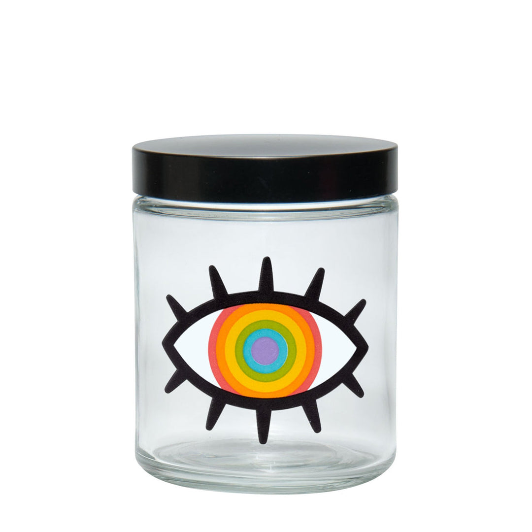 Screw-Top Jar - Large - Woke Rainbow Eye