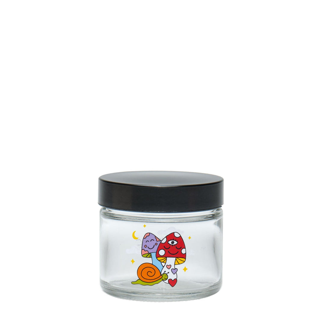 Screw-Top Jar - Small - Woke Cosmic Mushroom