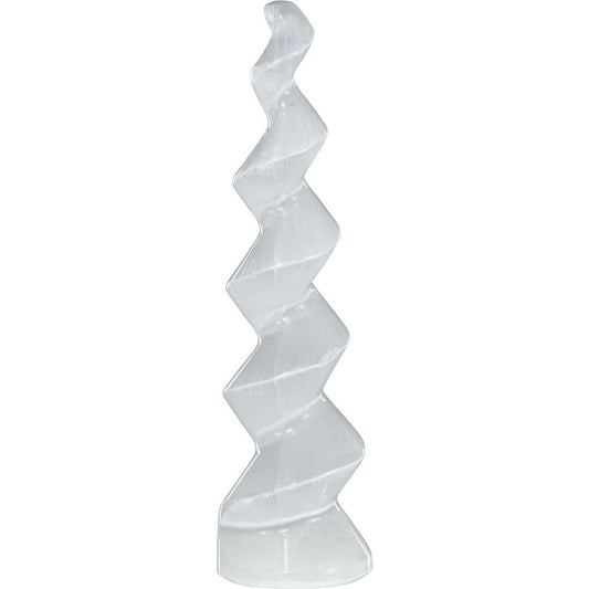 Selenite Twist Pillar