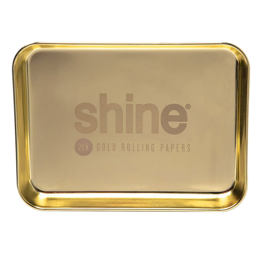 Shine Gold Rolling Tray 9.25