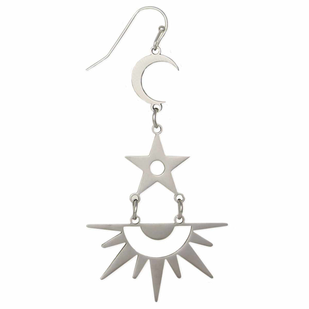 Silver Skies Celestial Earrings