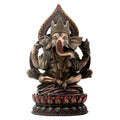 Sitting Ganesha On Lotus Statue