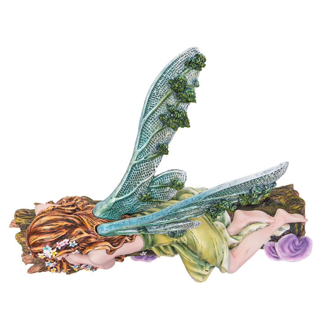 Sleeping Fairy In Forest Statue