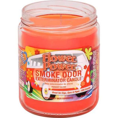Smoke Odor Flower Power Candle