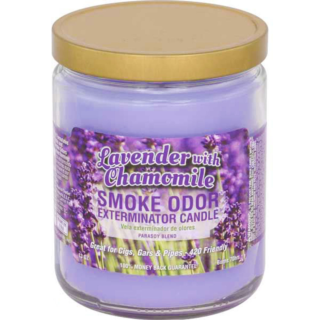 Smoke Odor Lavender & Chamomile Candle