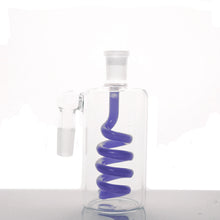 Load image into Gallery viewer, Spiral Ash Catcher - 14mm/90° - Milky Blue
