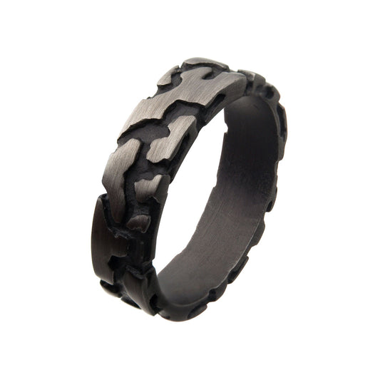 Stainless Steel & Gun Metal Terra Ring