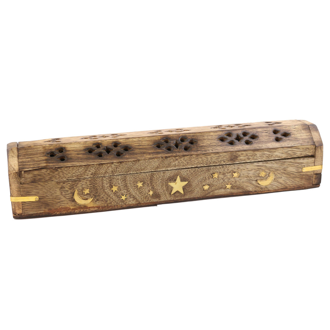 Stars & Moon Coffin Incense Burner