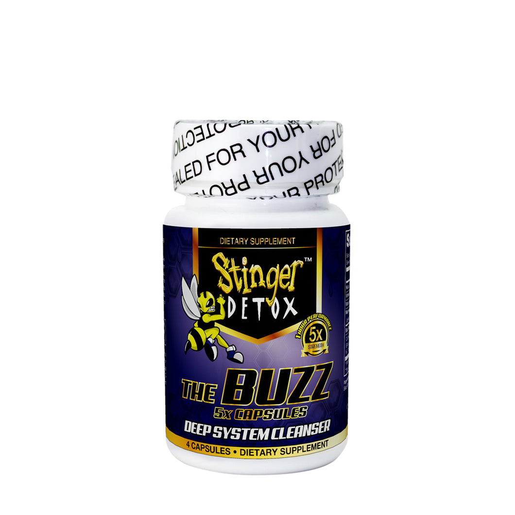 Stinger Buzz 5X Extra Strength Grape Capsules 4ct