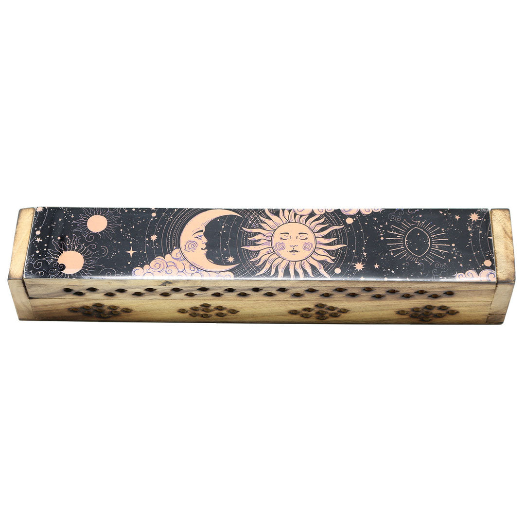 Sun & Moon Black & Pink Coffin Incense Burner