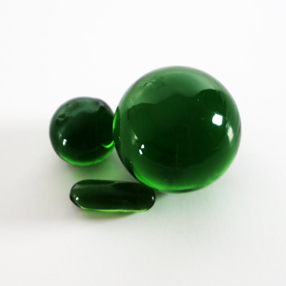Terp Slurper Colorful Pill & Marble Set - 3 Piece - Green