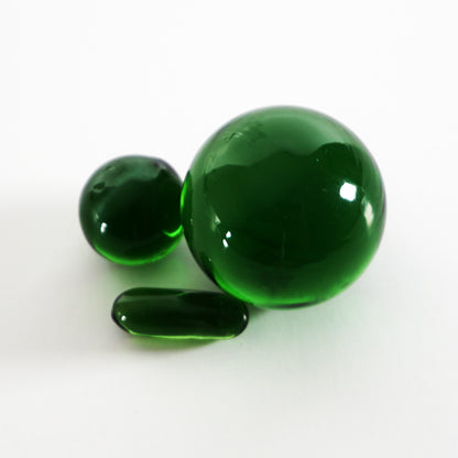 Terp Slurper Colorful Pill & Marble Set - 3 Piece - Green