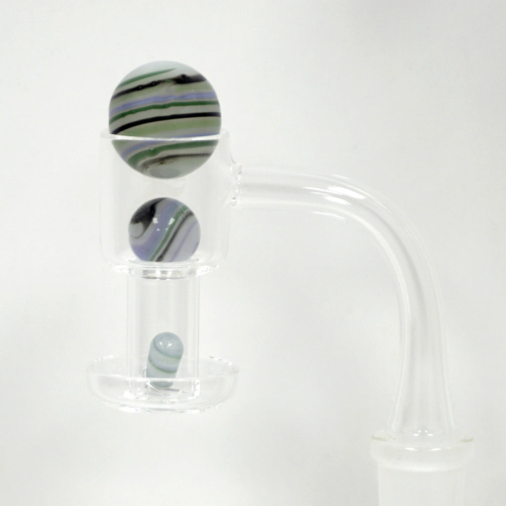 Terp Slurper Colorful Pill & Marble Set - 3 Piece - Striped