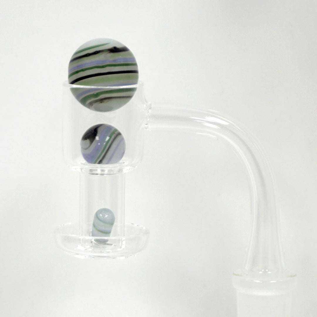 Terp Slurper Colorful Pill & Marble Set - 3 Piece - Striped