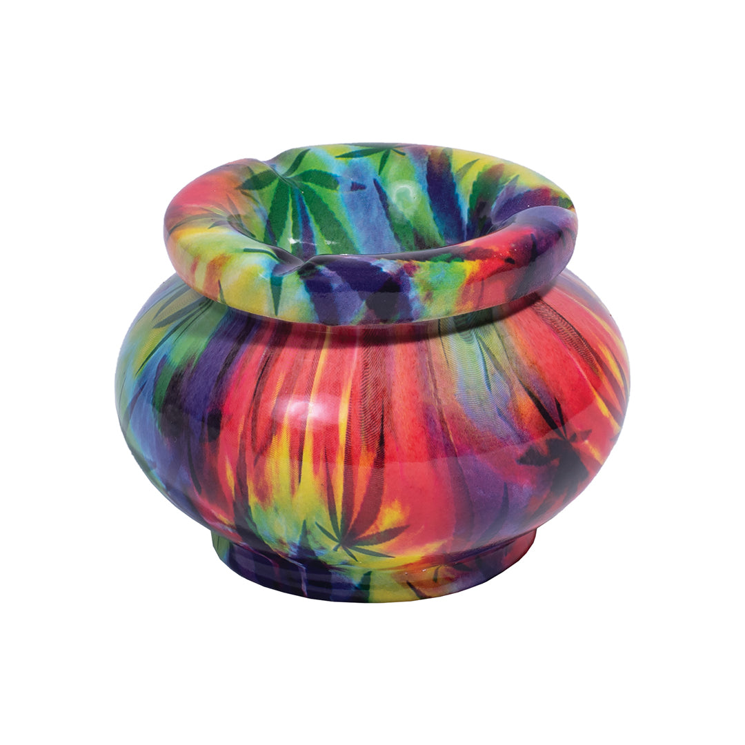 Tie-Dye Leaf Moroccan Ceramic Ashtray