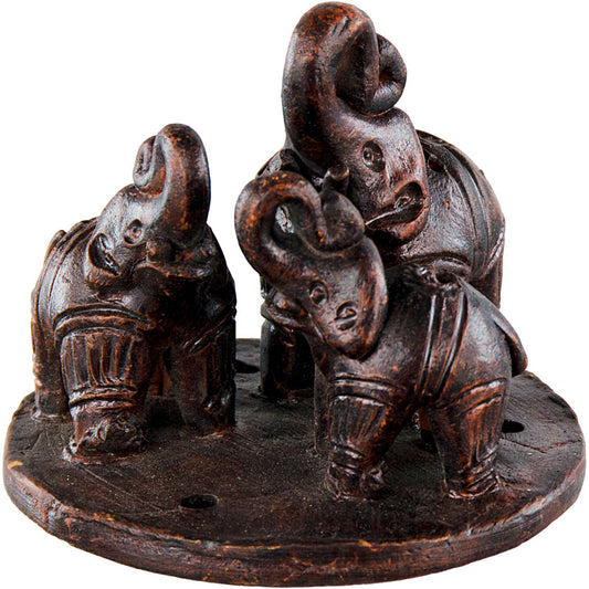 Triple Elephant Incense Burner