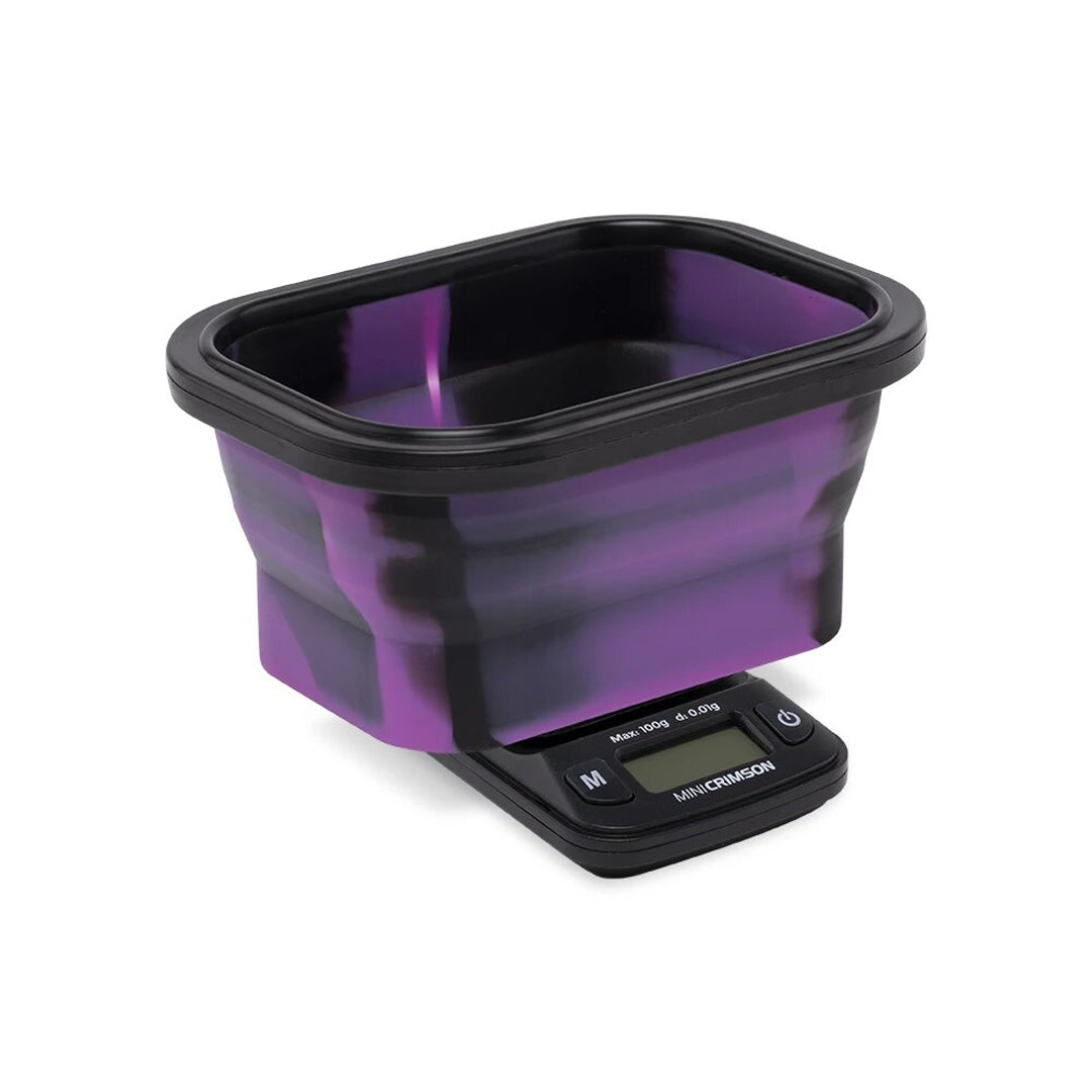 Truweigh Mini Crimson Collapsible Bowl 100g x .01g Scale - Purple