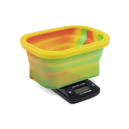 Truweigh Mini Crimson Collapsible Bowl 100g x .01g Scale - Rasta