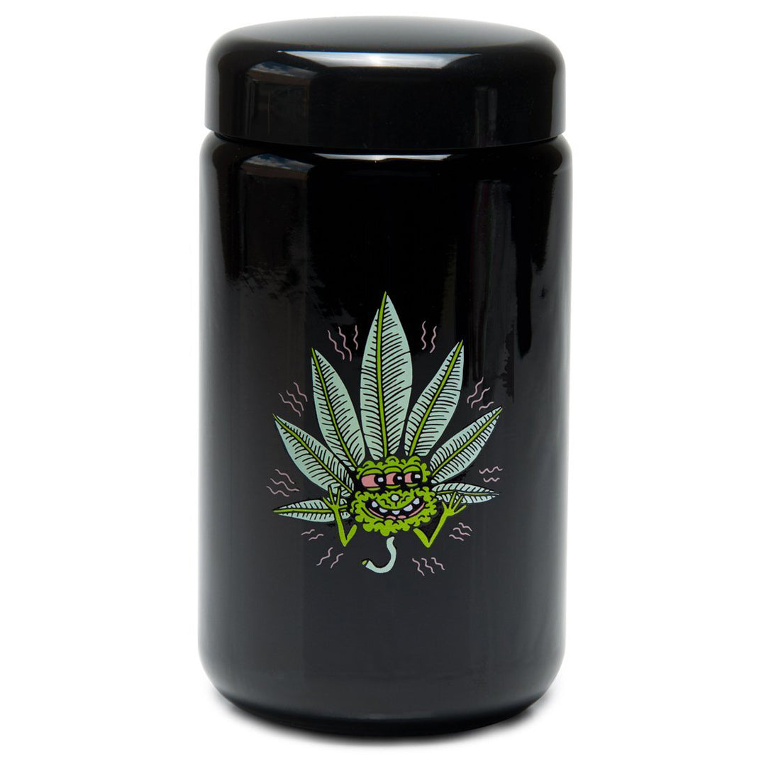 UV Screw-Top Jar - Extra Large - Happy Leaf