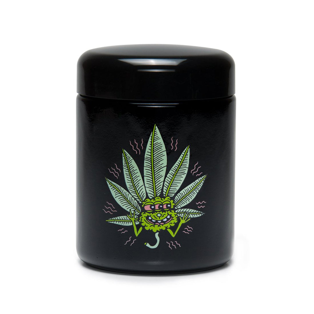 UV Screw-Top Jar - Large - Happy Leaf