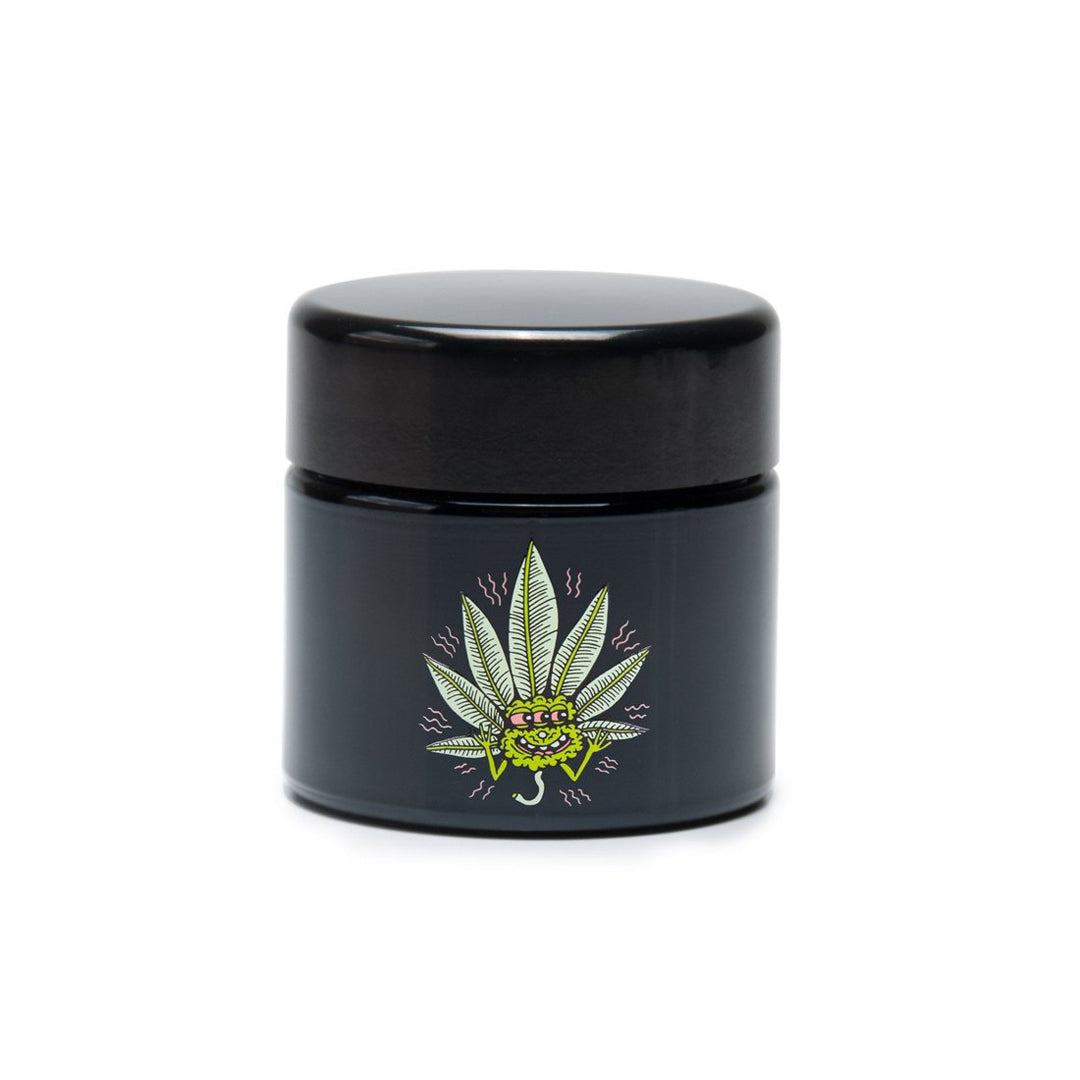 UV Screw-Top Jar - Medium - Happy Leaf