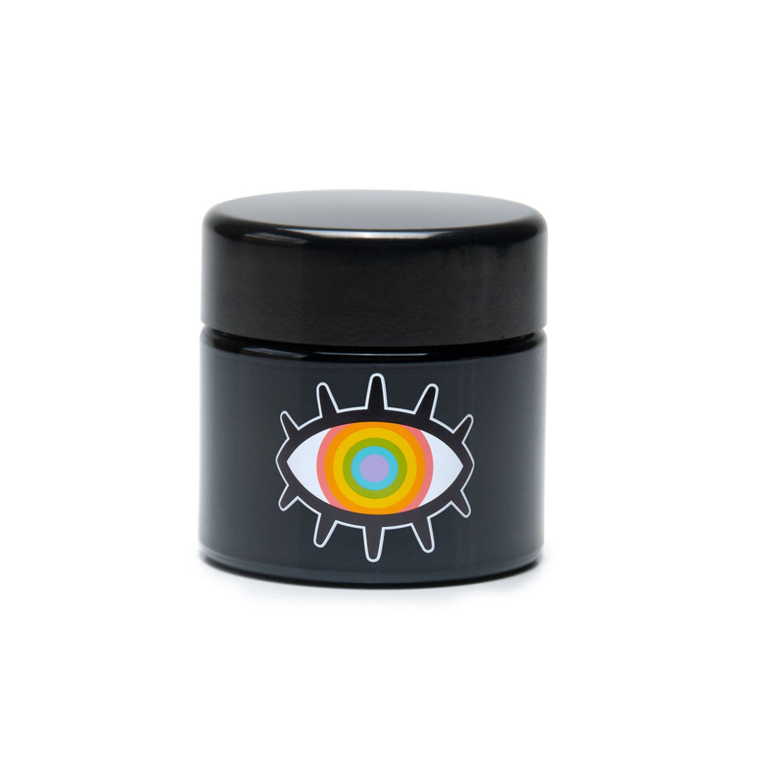 UV Screw-Top Jar - Medium - Woke Rainbow Eye