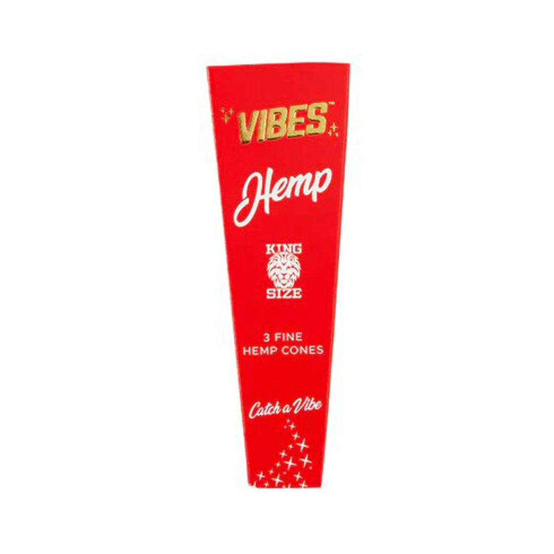 Vibes King Size Hemp Coffin Cones 3pk