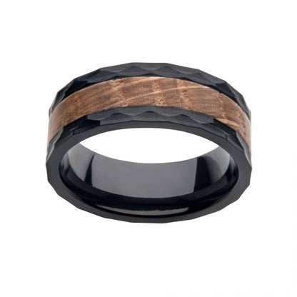 Whiskey Barrel Inlay Ring