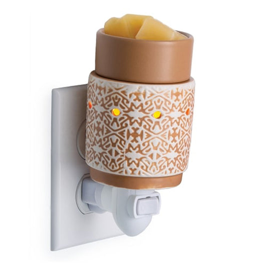 White Terracotta Pluggable Wax Warmer