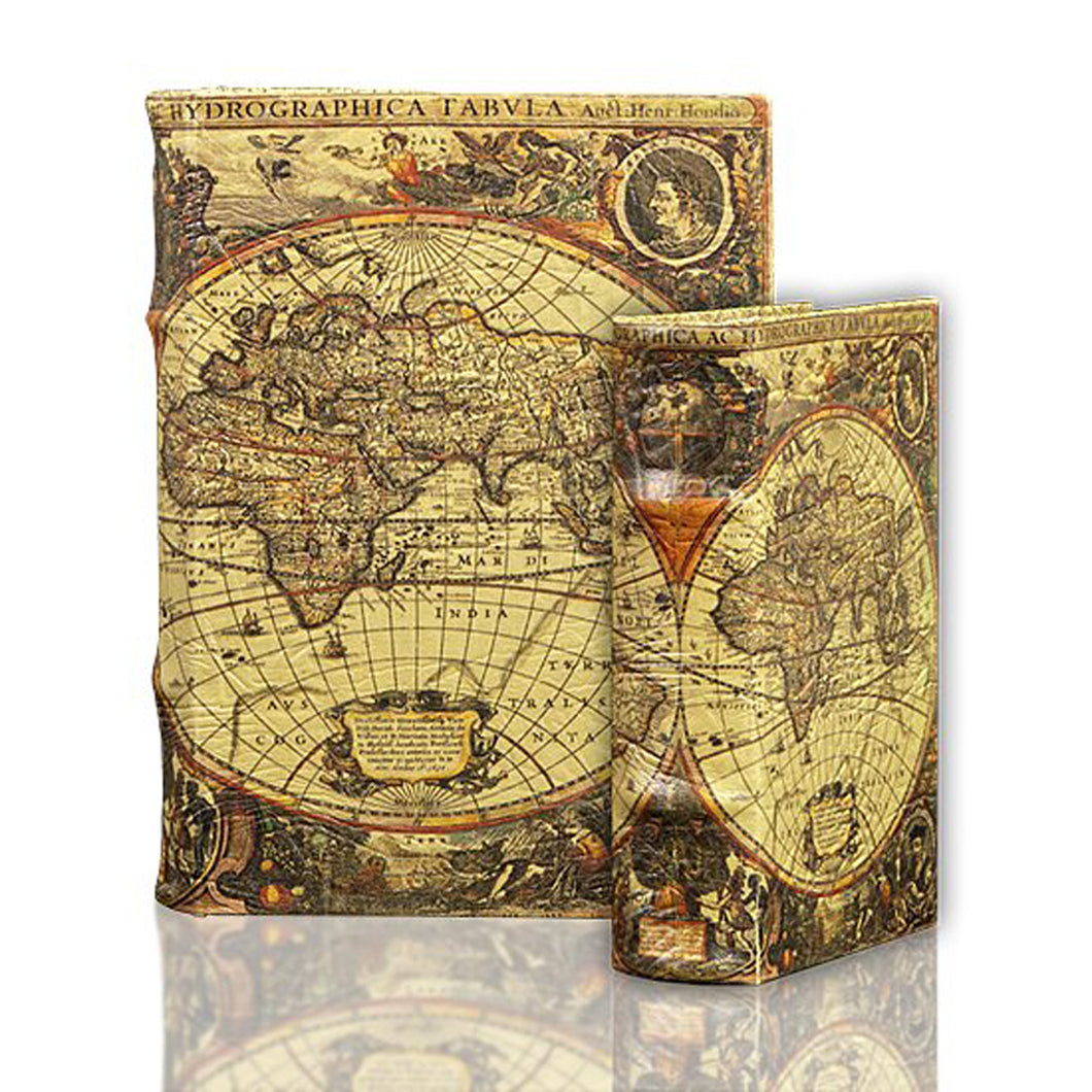 World Map Stash Book Large